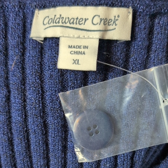 Coldwater Creek NWT Ribbed Cardigan - Picture 7 of 9